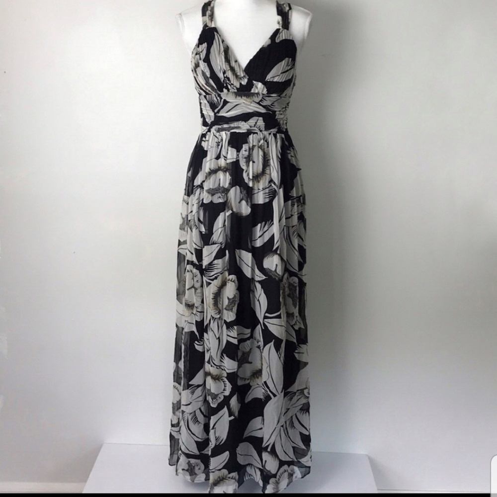 White House black market floral maxi dress
